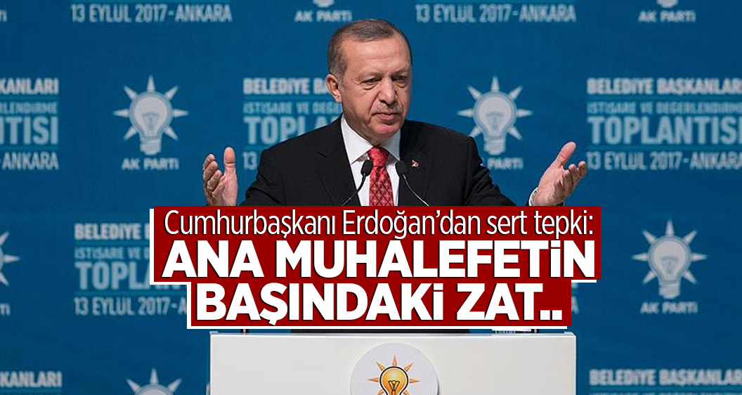 Cumhurbaşkanı Erdoğan: Ana muhalefetin başındaki zat..