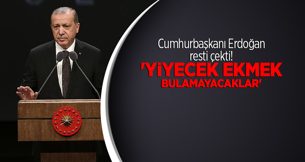 Cumhurbaşkanı Erdoğan Barzani'ye resti çekti! 'Yiyecek ekmek bulamayacaklar'