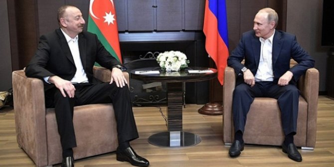 Aliyev Putin'le görüştü!