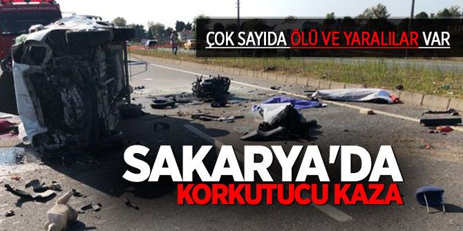 Sakarya'da korkutucu kaza:8 ölü, 2 yaralı