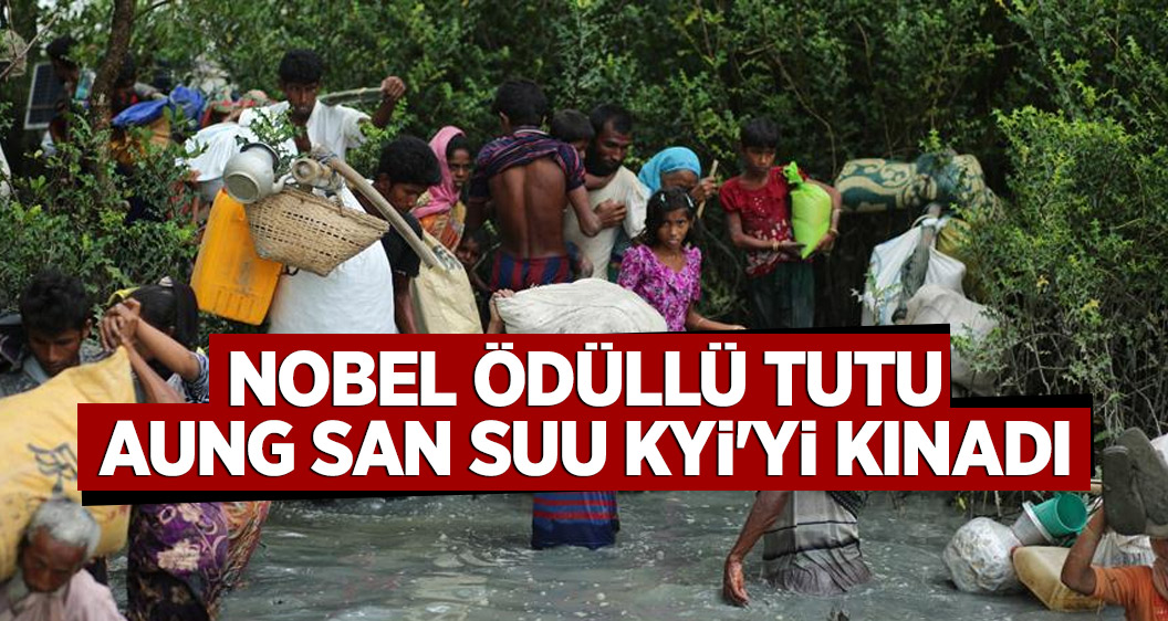Nobel ödüllü Tutu, Aung San Suu Kyi'yi Kınadı