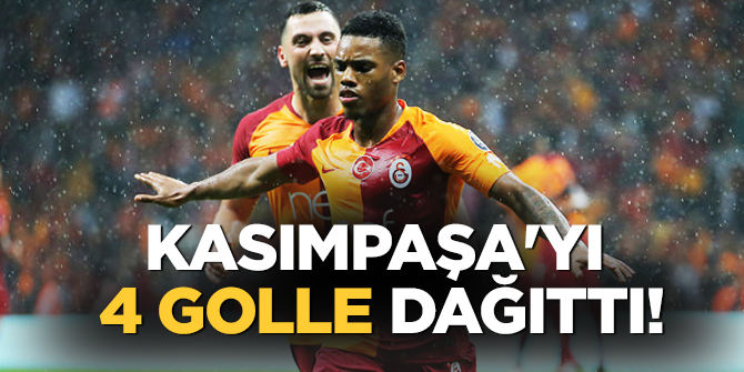 Galatasaray namağlup Kasımpaşa'yı 4 golle dağıttı!