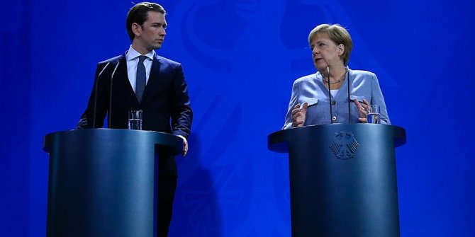 Merkel ve Kurz AB'nin dış sınırlarını korumayı istiyor