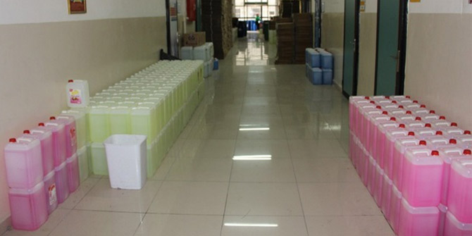 40 çeşit temizlik malzemesi üretilen okul 4.5 milyon TL ciro yaptı