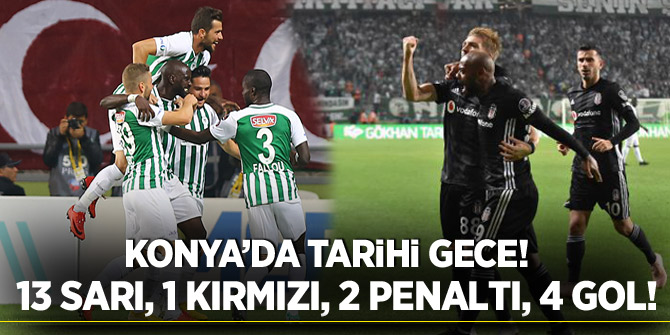 Beşiktaş 1 puanla yetindi! Konyaspor Beşiktaş maç özeti izle