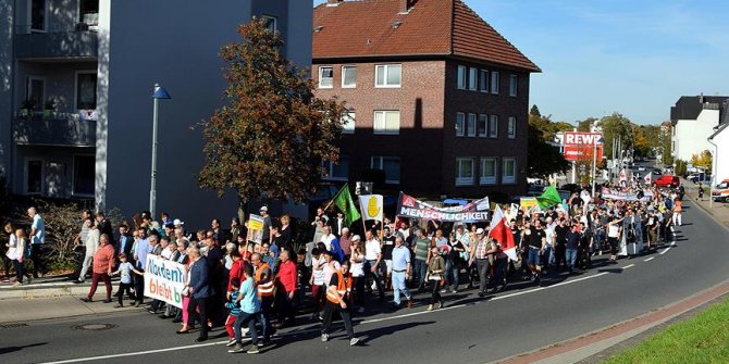 Cami saldırısı Almanya'da protesto edildi