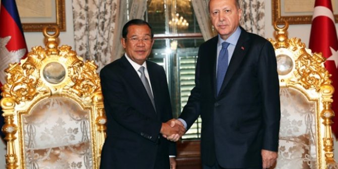 Başkan Erdoğan Kamboçya Başbakanı Hun Sen'i kabul etti!