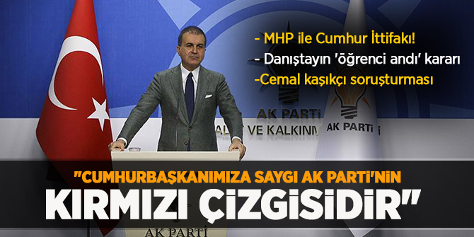 AK Parti Sözcüsü Çelik'ten flaş 'Af' açıklaması!