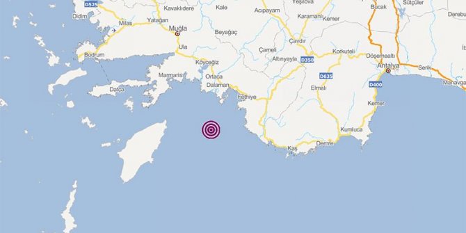 Son Dakika...Akdeniz'de şiddetli deprem!