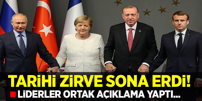 İstanbul’da tarihi Suriye Zirvesi sona erdi! Liderler ortak açıklama yaptı...