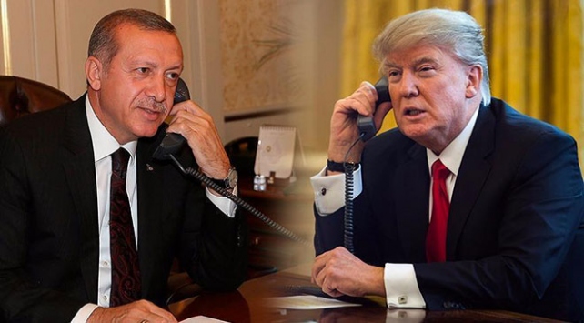 Başkan Erdoğan ile ABD Başkanı Donald Trump telefonda görüştü!
