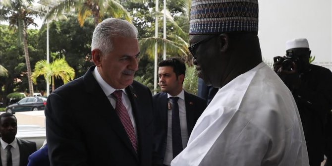 TBMM Başkanı Yıldırım Senegal Cumhurbaşkanı Sall ile görüştü
