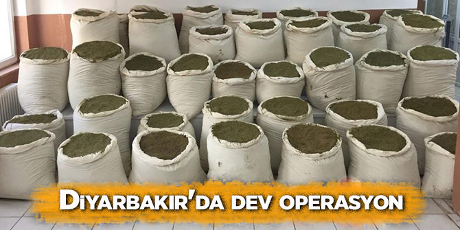 Diyarbakır'da dev operasyon: 37 ton esrar...
