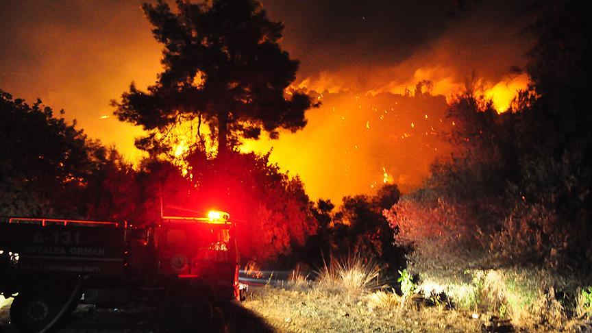 Antalya'da korkutan orman yangını!