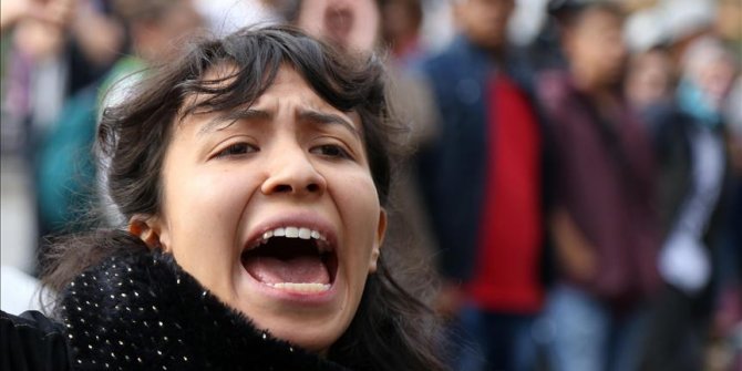 Kolombiya'da Öğrencilerin Eğitim Protestosu