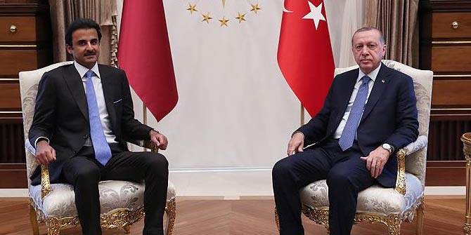 Başkan Erdoğan, Katar Emiri ile bir araya geldi