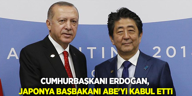 Cumhurbaşkanı Erdoğan, Japonya Başbakanı Abe'yi kabul etti