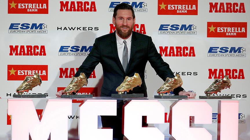 Messi 'Altın Ayakkabı' ödülünü aldı