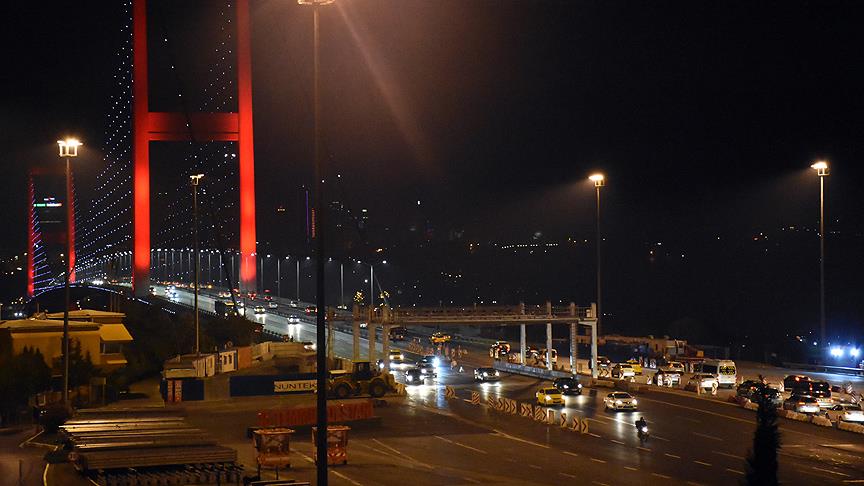 15 Temmuz Şehitler Köprüsü'ndeki çalışmalar tamamlandı