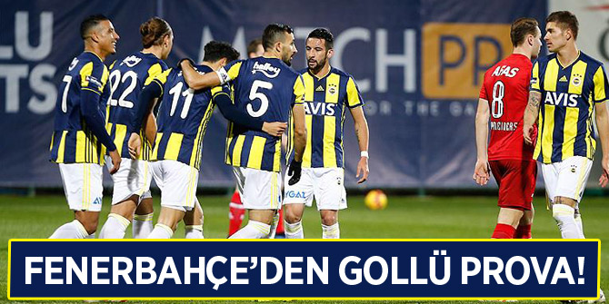 Fenerbahçe'den 3 gollü prova!