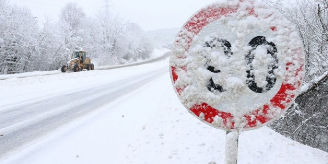 Karayolları Genel Müdürlüğünden sürücülere "kış şartları" uyarıları