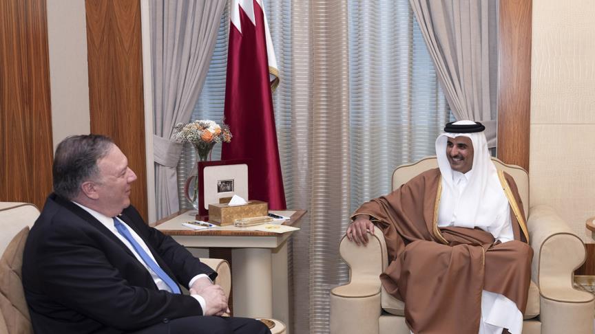 Katar Emiri ile Pompeo bölgesel gelişmeleri görüştü