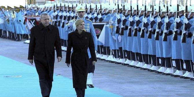 Başkan Erdoğan, Kitaroviç'i resmi törenle karşıladı