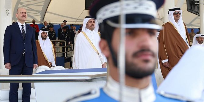 Bakan Soylu Katar'da polis mezuniyet törenine katıldı