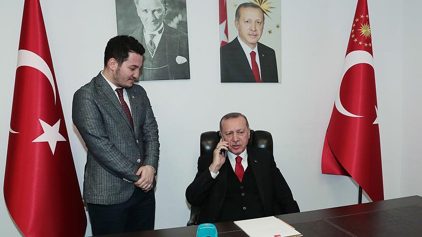 Cumhurbaşkanı Erdoğan Samsun'da telefondan kız istedi!