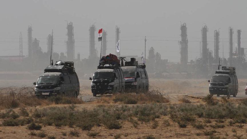Irak 61'inci Tugay Özel Kuvvetler birimi Kerkük'e girmeye başladı