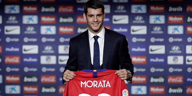 Atletico Madrid yeni transferi Morata'yı tanıttı