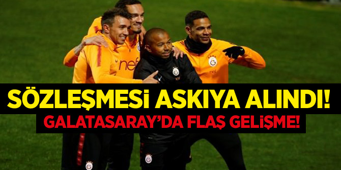 Galatasaray'da flaş gelişme! Sözleşmesi askıya alındı