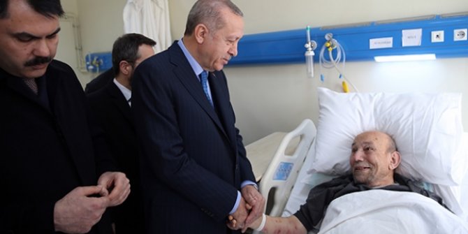 Cumhurbaşkanı Erdoğan  yaralıları ziyaret etti