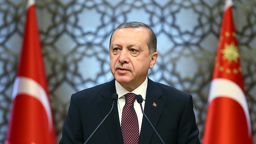 Erdoğan şehit polis Çelik'in ailesine başsağlığı diledi