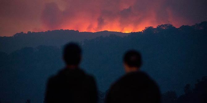 Yeni Zelanda'da orman yangını nedeniyle binlerce kişiyi tahliye edildi