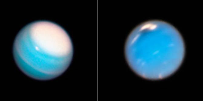 Neptün ve Uranüs'teki dev fırtınalar görüntülendi