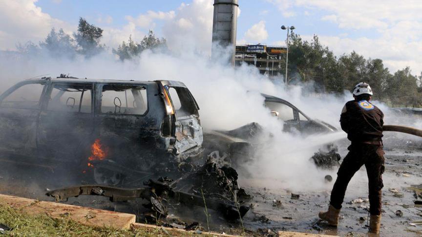 Suriye'de Türkiye sınırındaki Çobanbey'de bomba yüklü araç saldırısı
