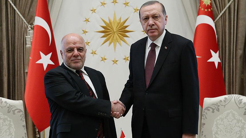 Erdoğan, Irak Başbakanı İbadi'yi kabul etti