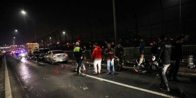 İstanbul Haliç Köprüsü'nde zincirleme trafik kazası: 3 yaralı!