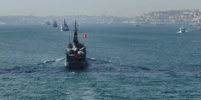 Savaş gemileri, Karadeniz’den  Boğaza giriş yaptı!