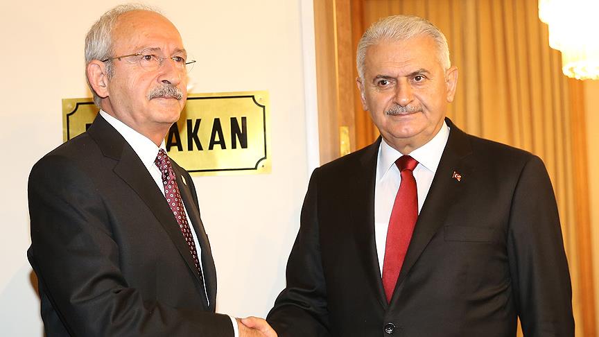 Başbakan Yıldırım ile CHP Genel Başkanı Kılıçdaroğlu görüştü