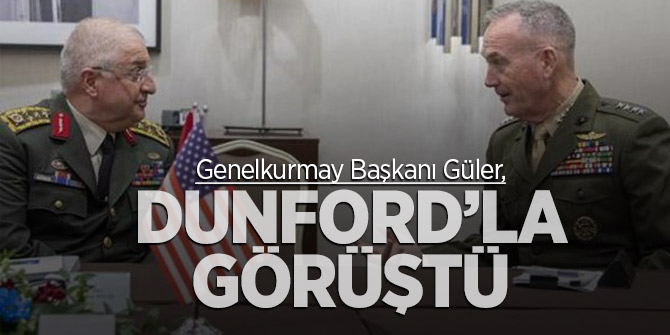 Genelkurmay Başkanı Güler, ABD'li mevkidaşı ile telefonda görüştü