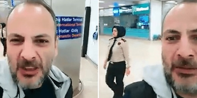 İstanbul Havalimanı'nda Başörtülülere hakaret! Gözaltına alındı