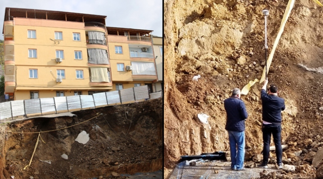 Manisa'da yıkılma tehlikesi bulunan 2 bina boşaltıldı