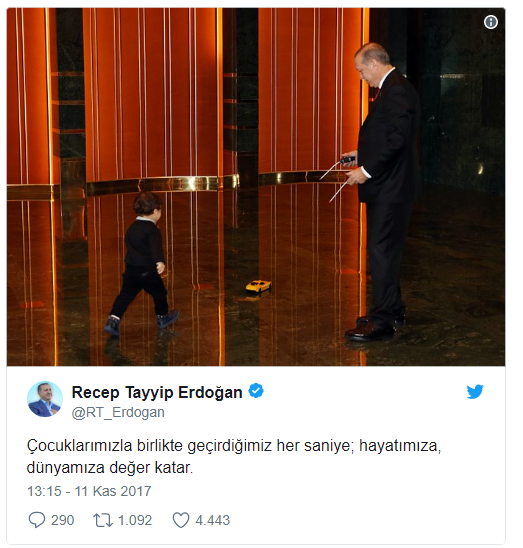 Cumhurbaşkanı Erdoğan'dan dikkat çeken paylaşım
