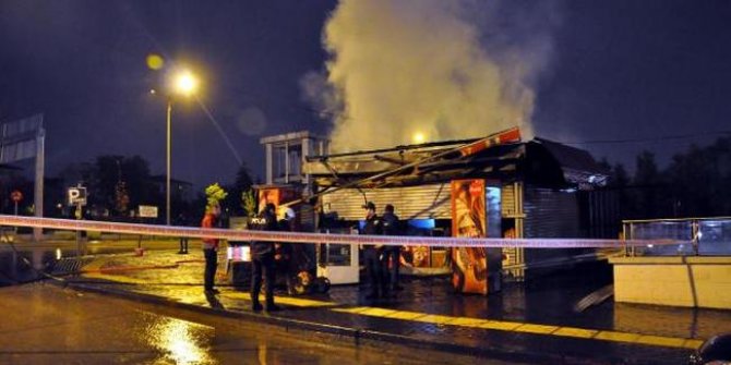Ankara'da büfe yangını