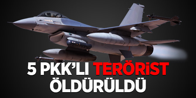 5 PKK’lı terörist öldürüldü