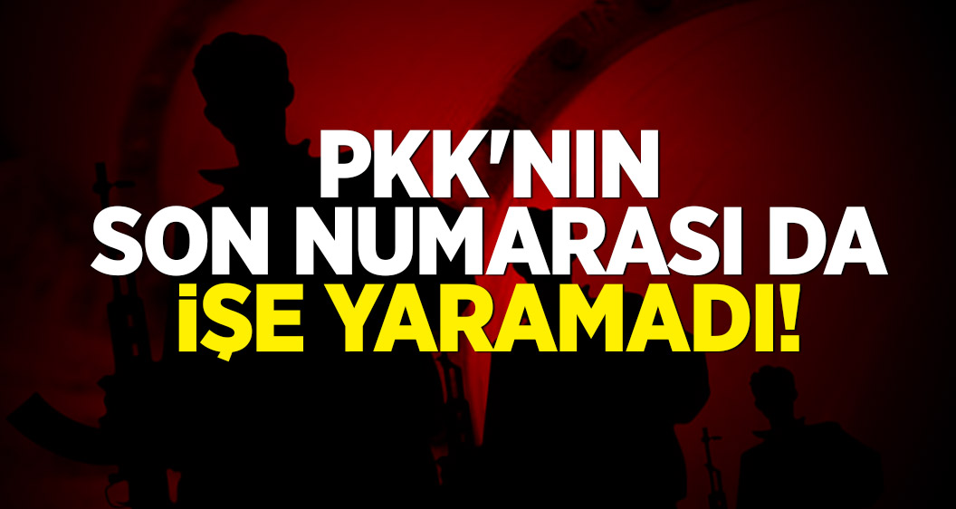 PKK'nın son numarası da işe yaramadı!
