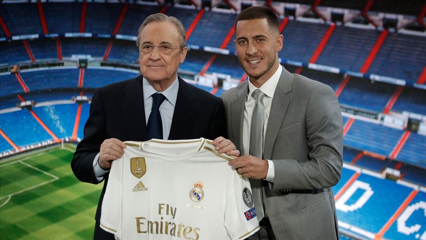 Real Madrid, en pahalı transferi Hazard'ı tanıttı