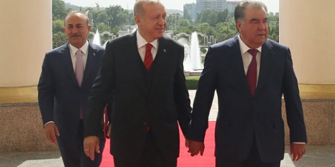 Başkan Erdoğan Tacikistan'da